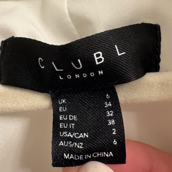 Club L London Cream Sleeveless Mini Dress - Picture 5 of 7